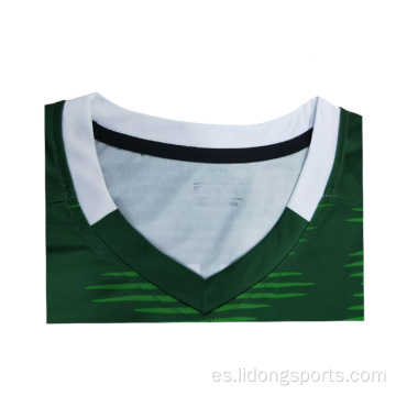 OEM Nuevo modelo de sublimación Impresión de fútbol Jersey